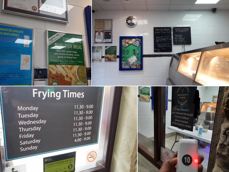 Hodgson's Chippy Menu