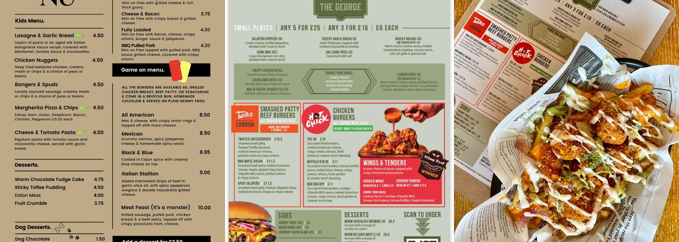 The George Menu