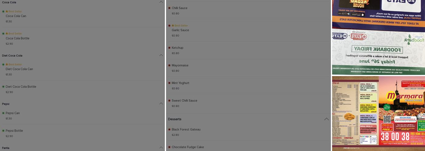 Marmara Kebab House-HALAL~ Menu