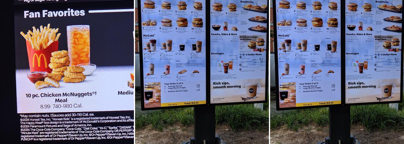 McDonald's Menu