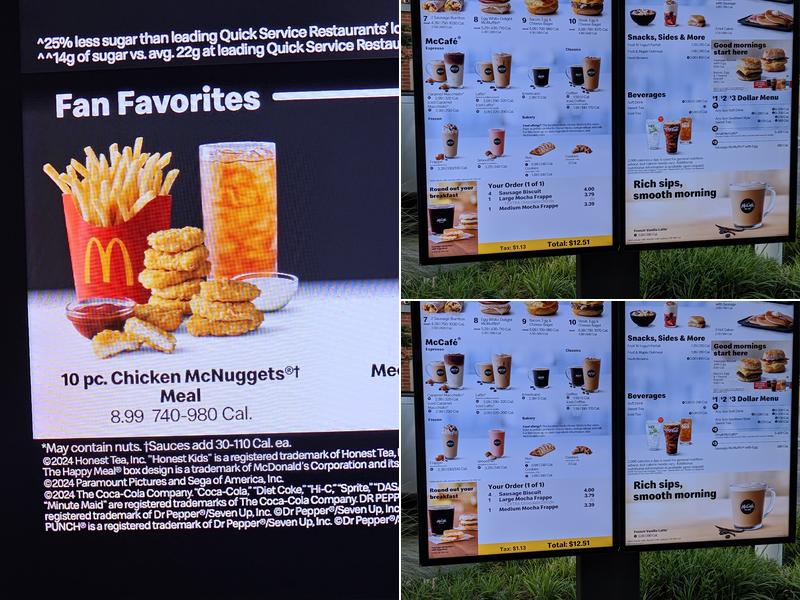 McDonald's Menu