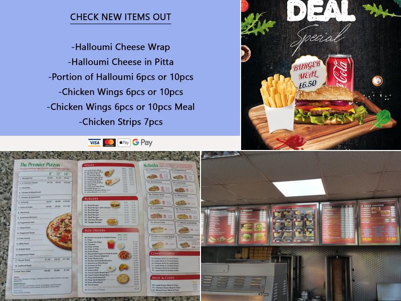 The Premier Takeaway Menu