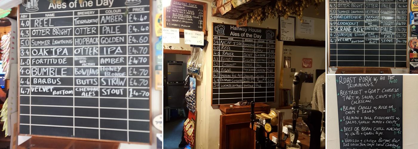 The Halfway House Menu