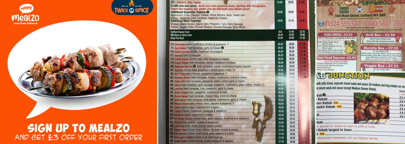 Twice The Spice Takeaway Menu