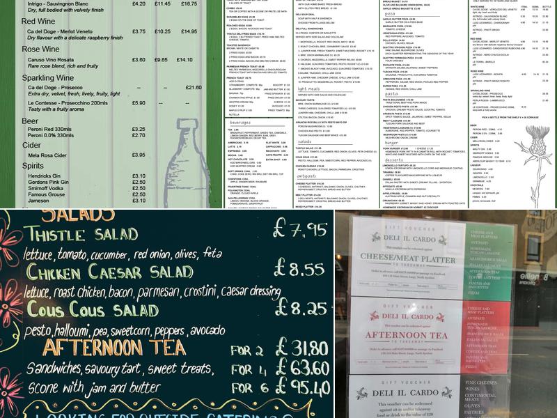 Deli il Cardo Menu