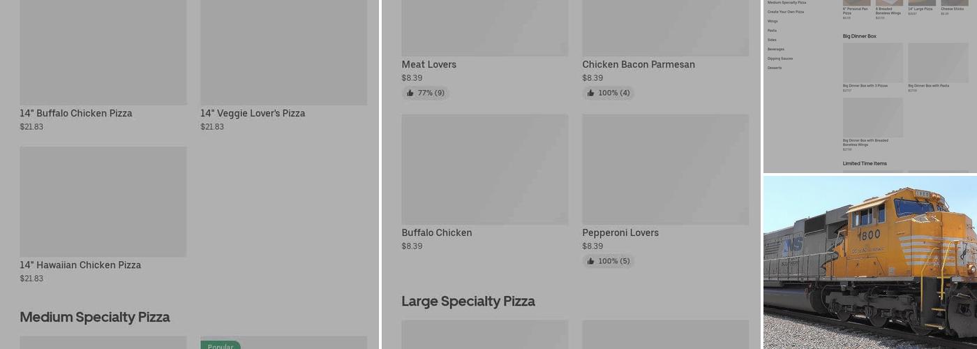 Pizza Hut Menu