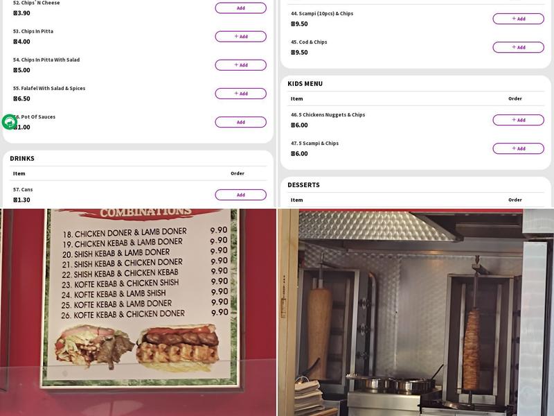 Leatherhead Grill Menu