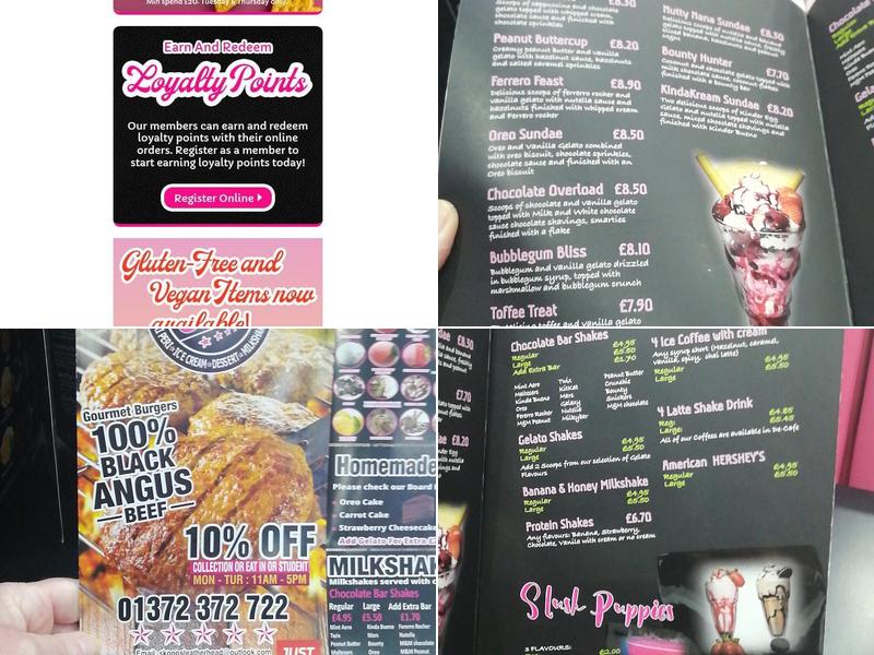 Skoops Dessert (Leatherhead) Menu