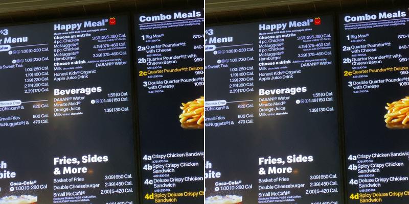 McDonald's Menu