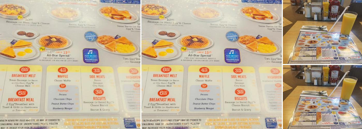 Waffle House Menu