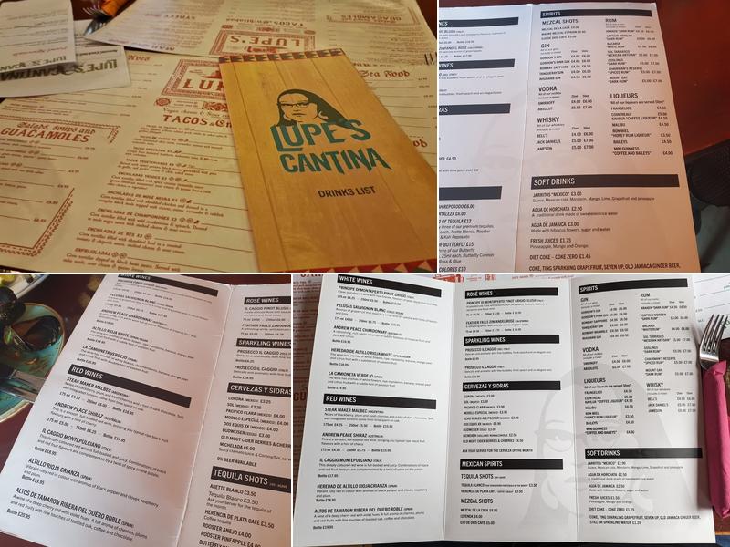 Lupe's Cantina Mexicana Menu