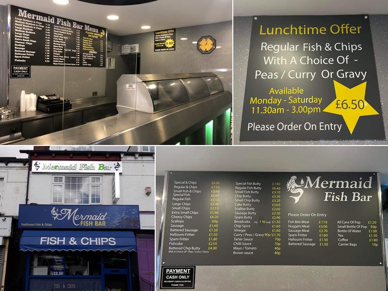 Mermaid Fish Bar Menu