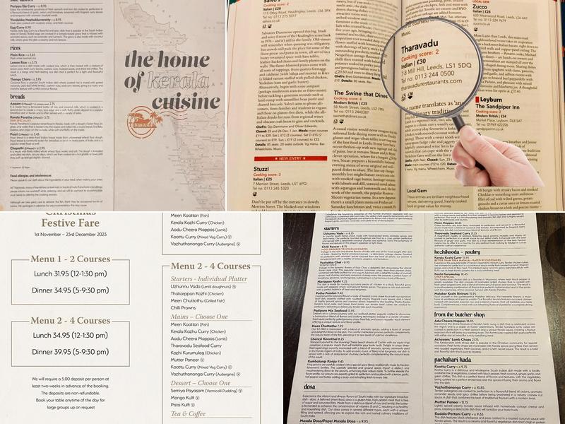 Tharavadu Menu
