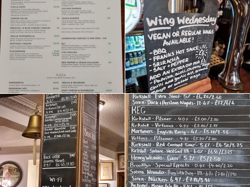 Kirkstall Bridge Inn Menu