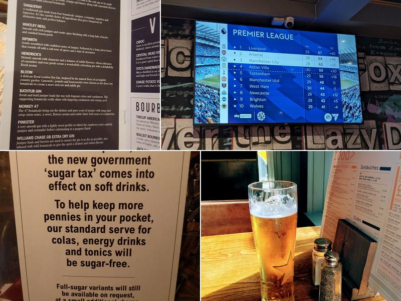 Editor's Draught Menu