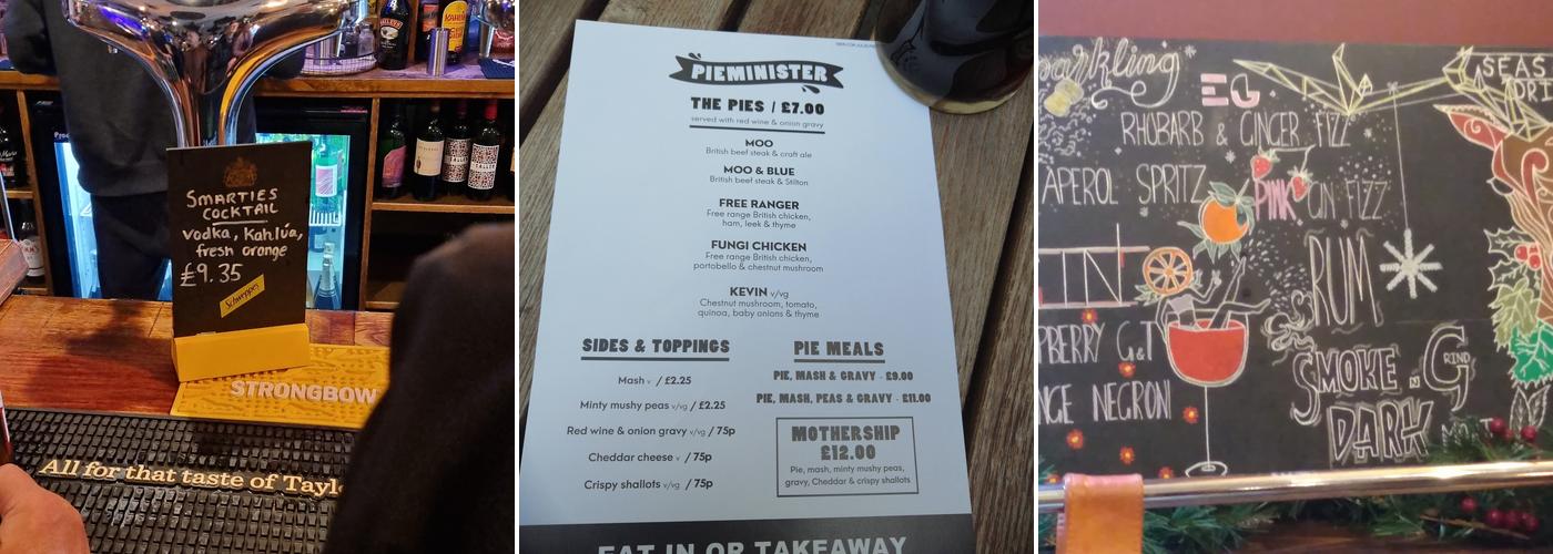 Pack Horse Leeds Menu