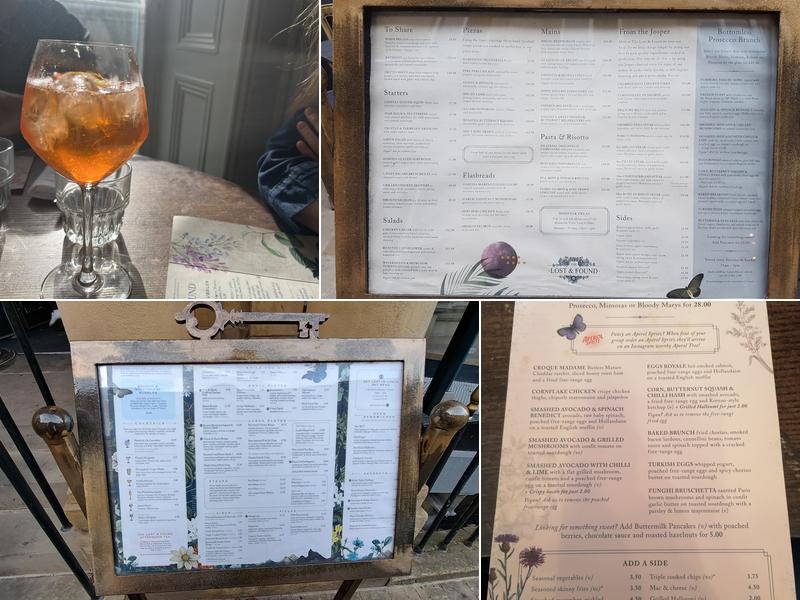 Lost & Found Leeds Club Menu