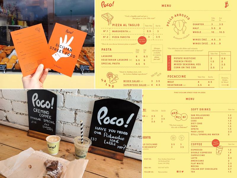 Poco Sicilian Street Food Menu