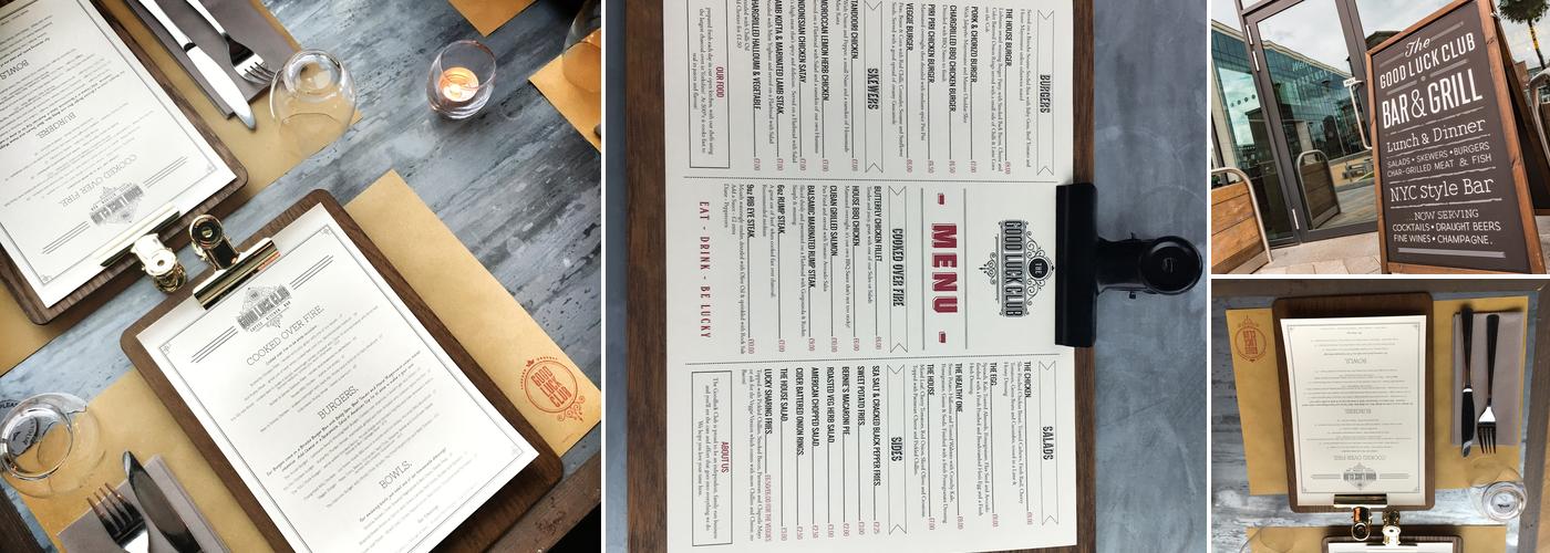 The Good Luck Club Menu