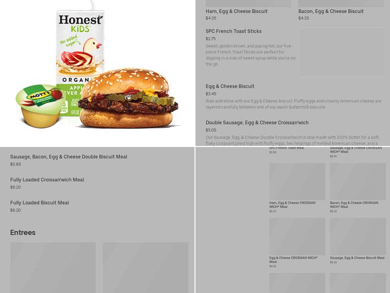 Burger King Menu
