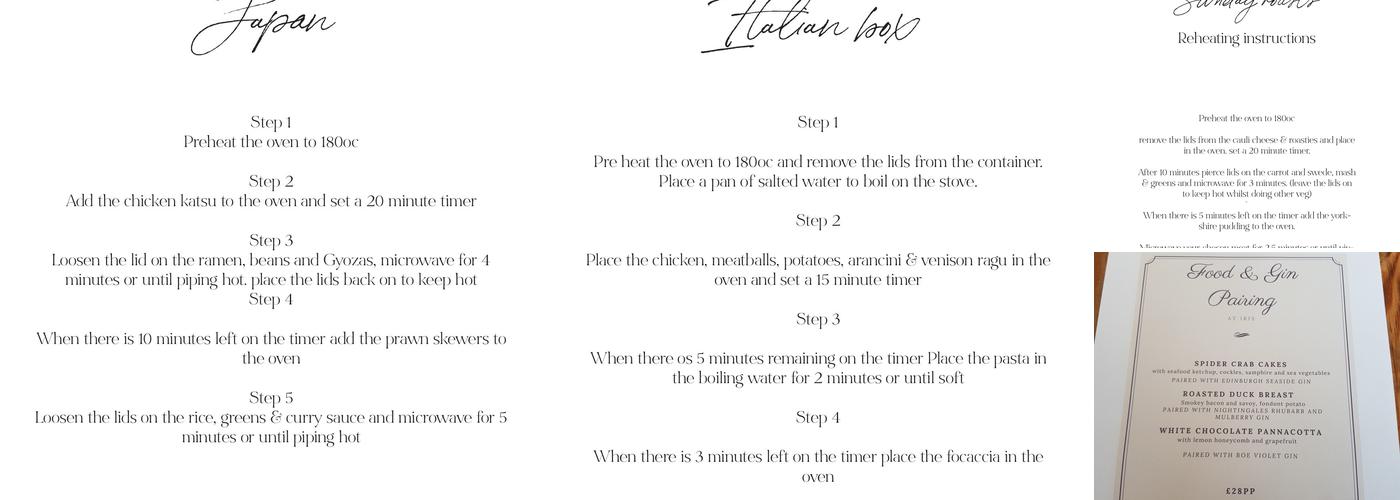 Iris Restaurant Menu