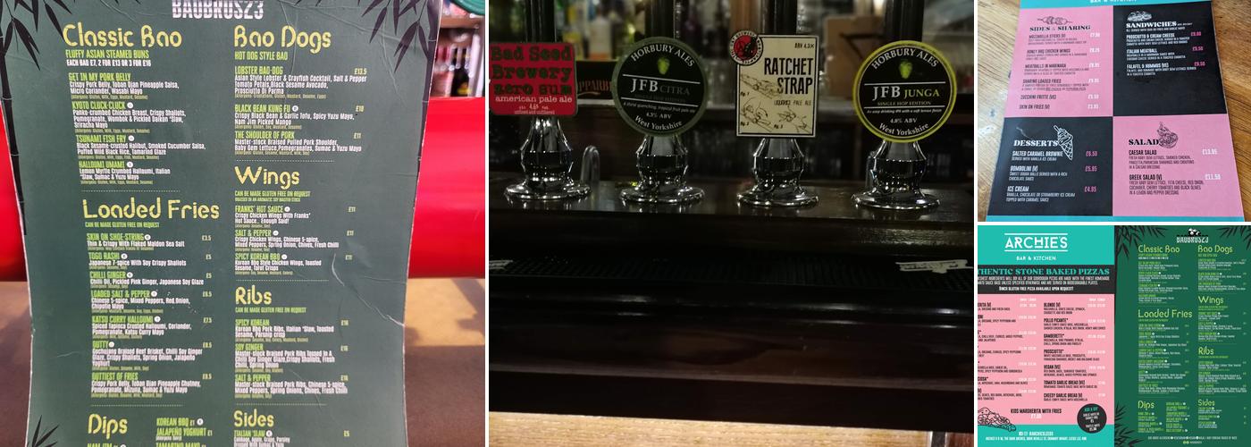 Archie's Bar & Kitchen Menu