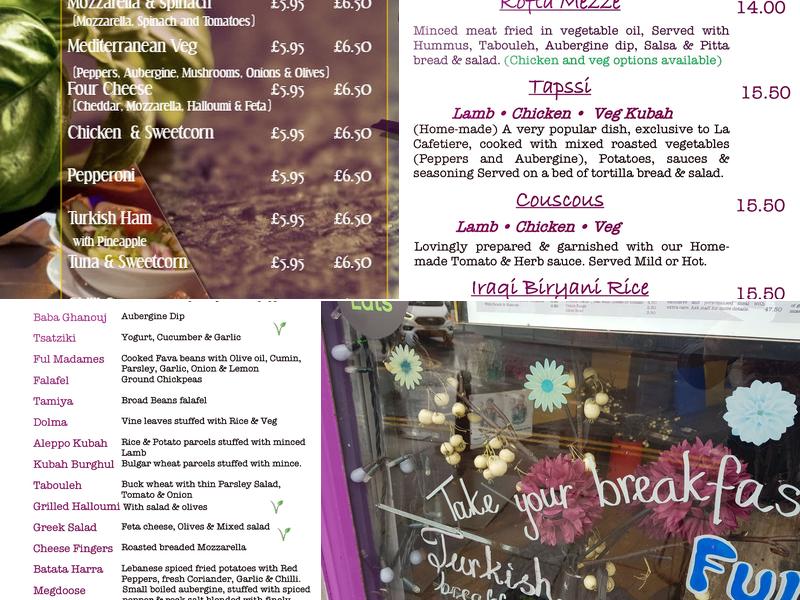 La Cafetiere Leeds Menu