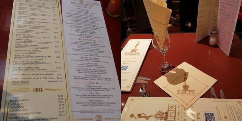 Bibis Restaurant Menu