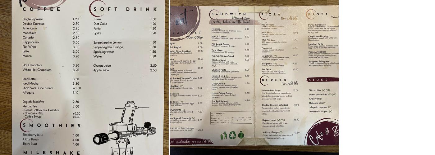 San Co. Co Menu