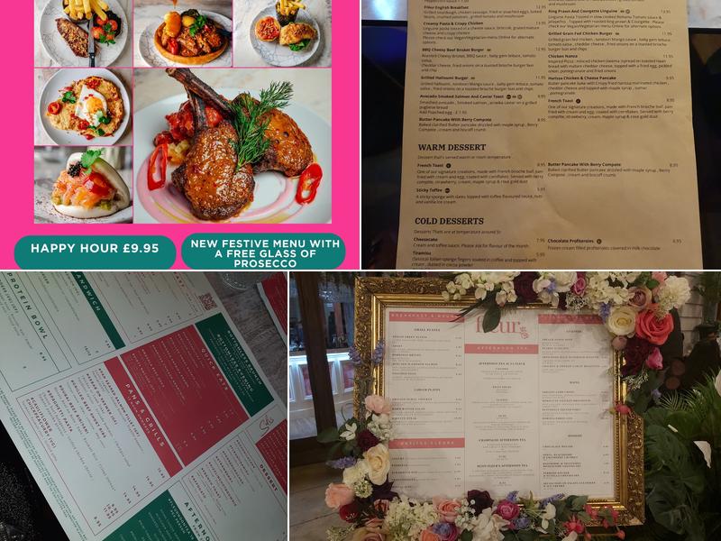 Fleur Restaurant and Bar Leeds Menu