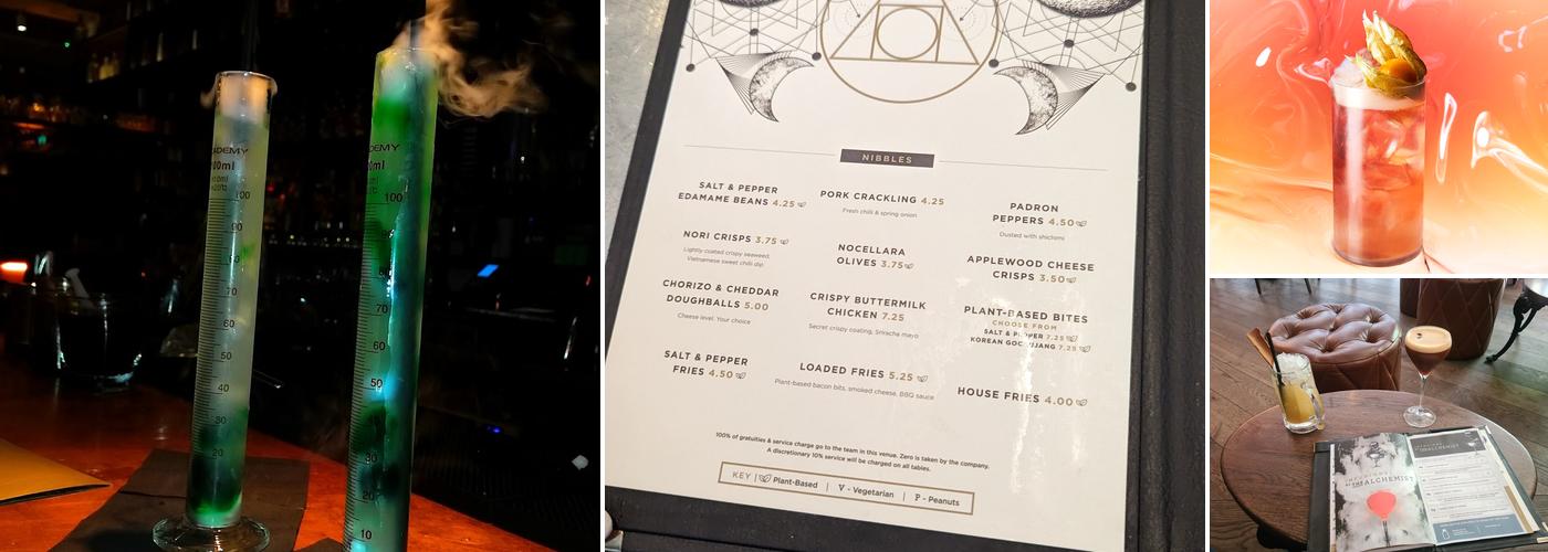 The Alchemist Greek Street Menu