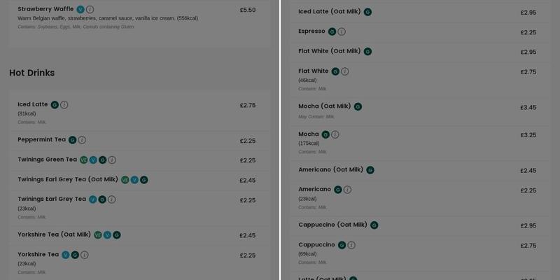 Revolution Leeds - Electric Press Menu