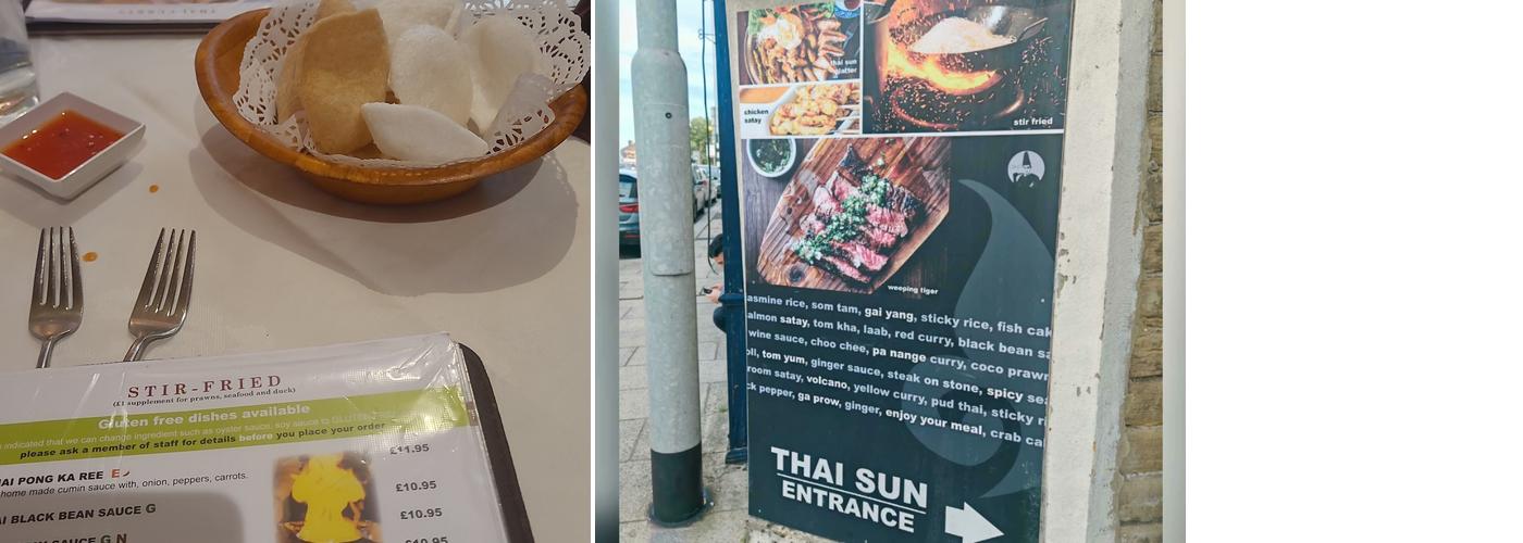 Thai Sun Menu