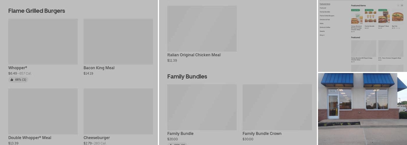 Burger King Menu