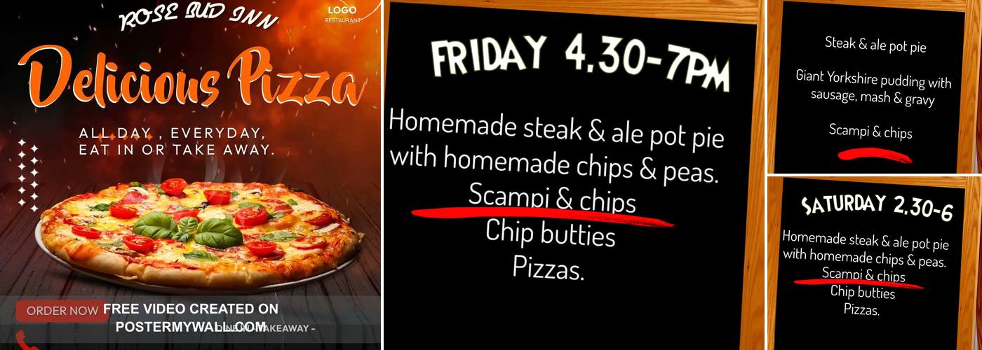 The Rosebud Inn Menu