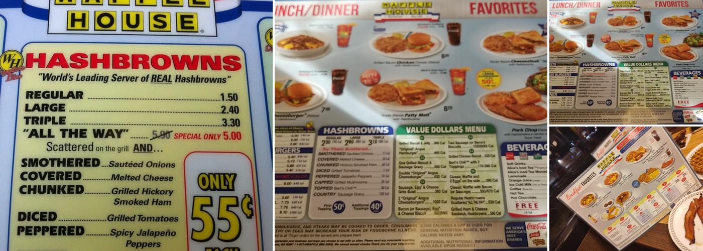 Waffle House Menu