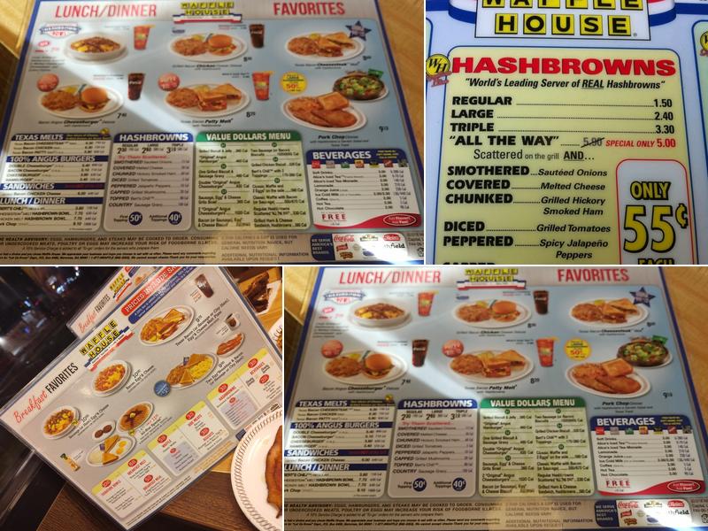 Waffle House Menu
