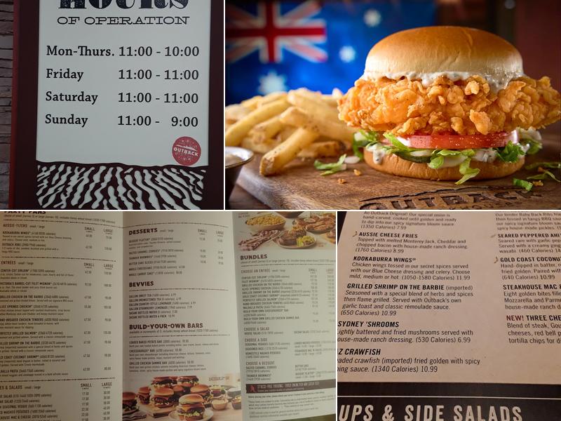 Outback Steakhouse Menu