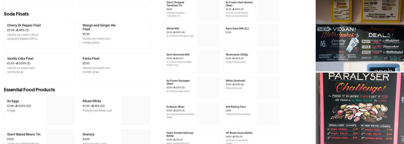 Greasy Pig Eaterie Menu