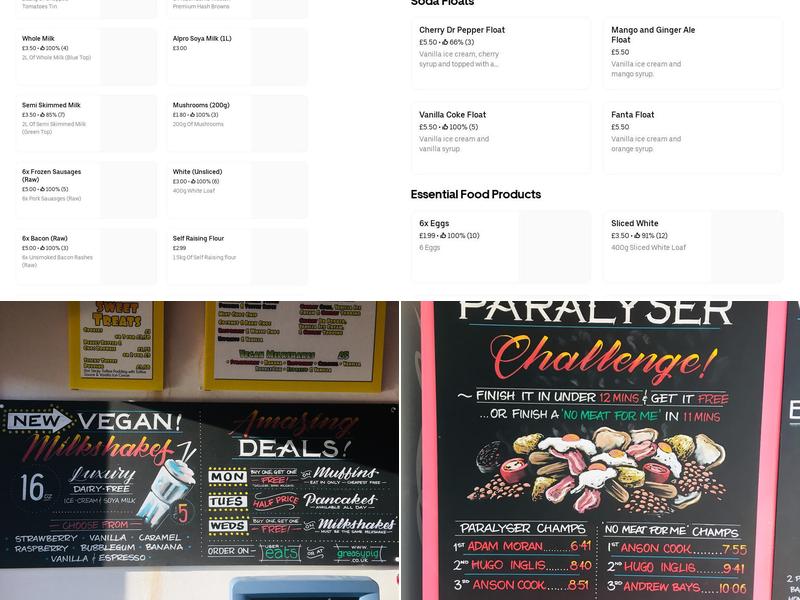 Greasy Pig Eaterie Menu