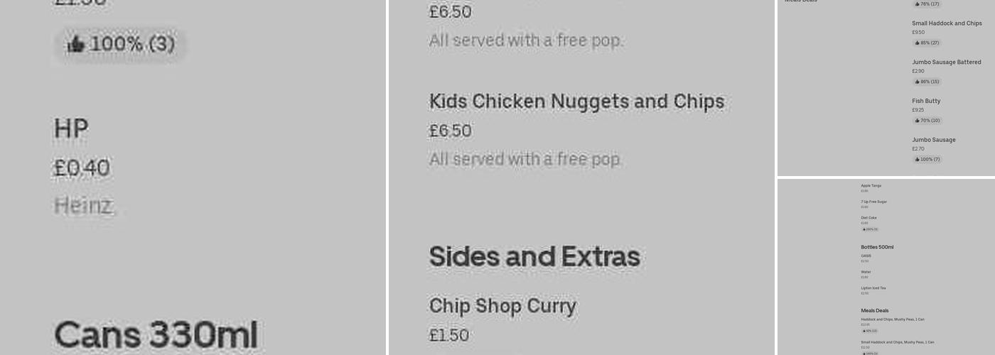 Graveleys Fish & Chips Menu