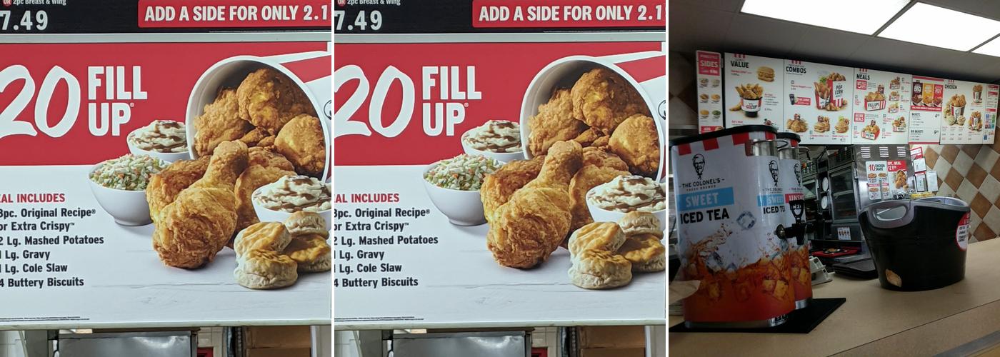 KFC Menu