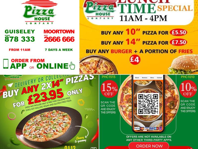 Pizza House Company Moortown Menu