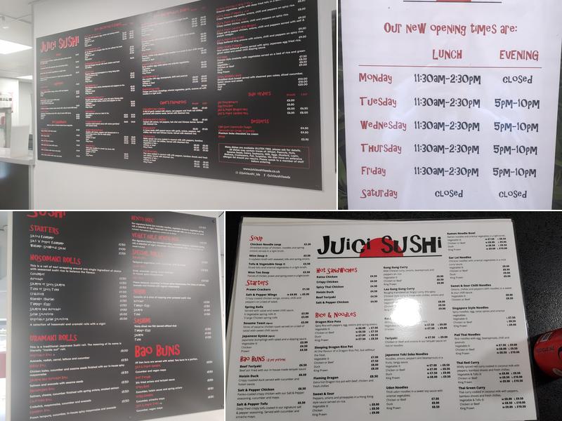 Juici Sushi Menu