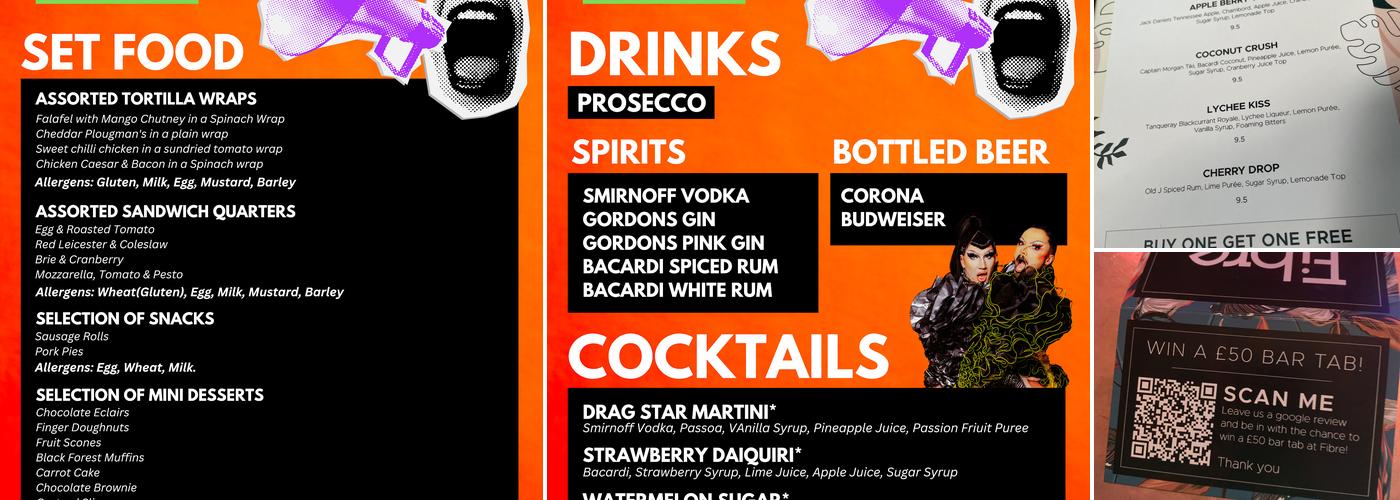 Bar Fibre Menu