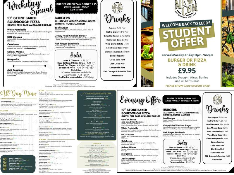 The New Conservatory Menu