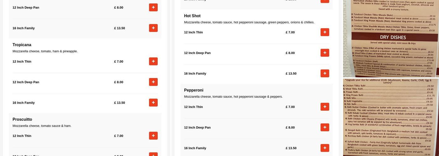 Nilakash Tandoori Menu