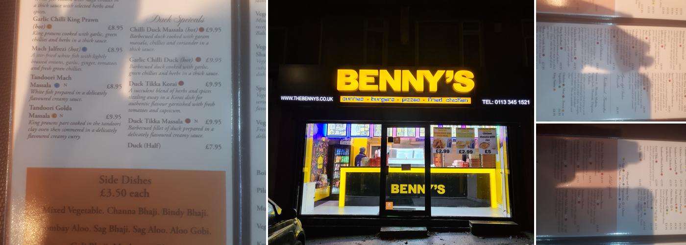 Benny’s Menu