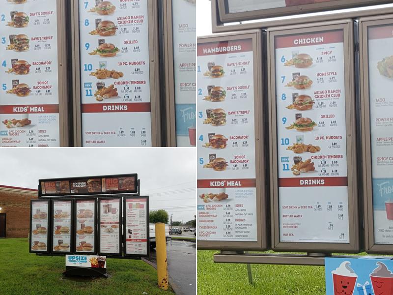 Wendy's Menu