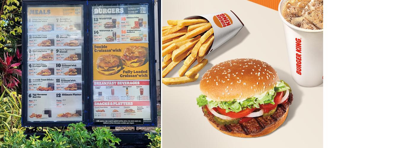 Burger King Menu